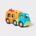 Car Transporter Truck - 4pc - Toy Vehicle Tracks, Metal & Plastic, Includes Tracks, 2 years+