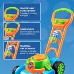 Joyfy Bubble Lawn Mower Toddler Toys, 15 Pcs Bubble Machine Summer Outdoor Toys Games for Toddlers Preschool Kid Boys Girls Birthday Easter Gifts-Blue - Image 3